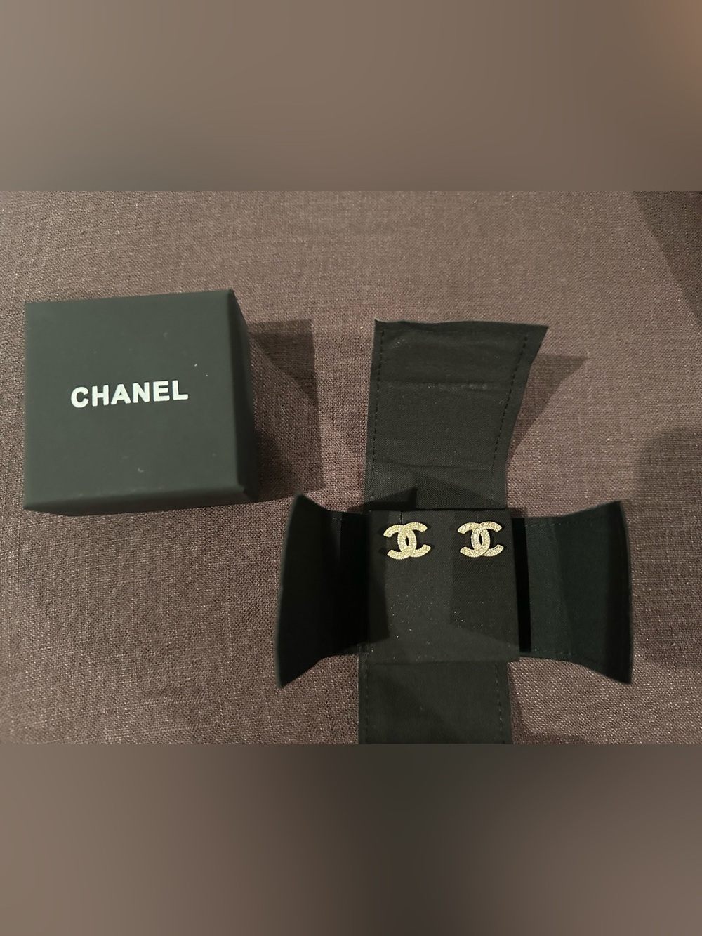 Chanel stud earrings
